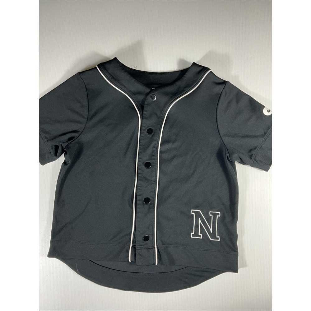 Nike Shirt Kid's small Black Dri Fit Baseball